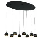 Подвесной светильник Delight Collection MD21001034-8A black/gold