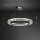 Кольцевые люстры и светильники BERTOLDA Одно кольцо. 80 см. Цвет Хром Lampatron 6266-16855