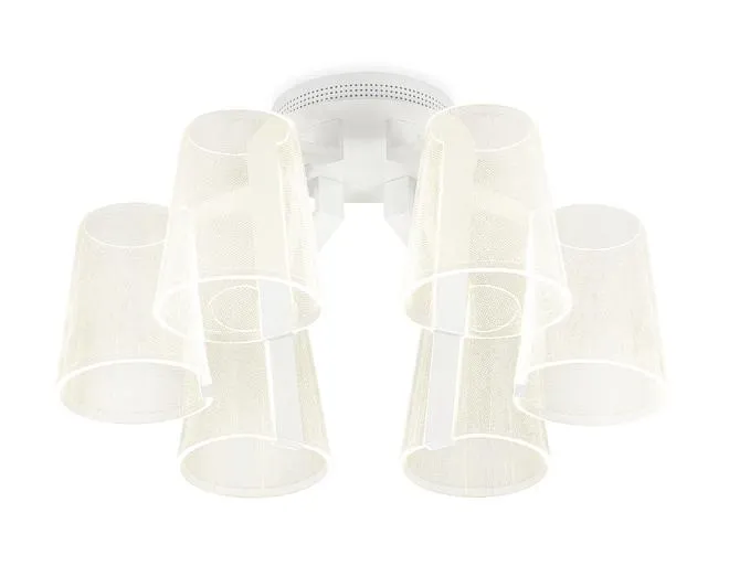 Потолочная светодиодная люстра Ambrella light AK4031/6 WH ACRYLICA