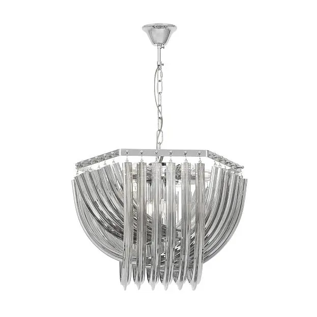 Подвесной светильник Lumina Deco LDP 7044-550 CHR+GY Boscone Подвесной светильник Lumina Deco LDP 7044-550 CHR+GY Boscone