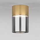 Светильник потолочный светодиодный 10W 4000К латунь/дымчатый Elektrostandard 25047/LED Lumen a064708
