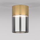 Светильник потолочный светодиодный 10W 4000К латунь/дымчатый Elektrostandard 25047/LED Lumen a064708