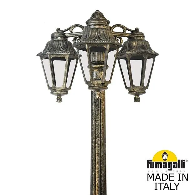 Садово-парковый фонарь FUMAGALLI GIGI BISSO/ANNA 3L DN E22.156.S30.BXE27DN Античная бронза