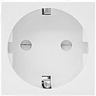 Розетка 2К+З нем.ст., в/заж., с з/ш, бел. матовая (45х45мм), серия (тип) DF6 Donel DF6DRSK 45х45