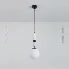 Подвесной светильник NOEL Черный + Белый мрамор Lampatron 8980-25433