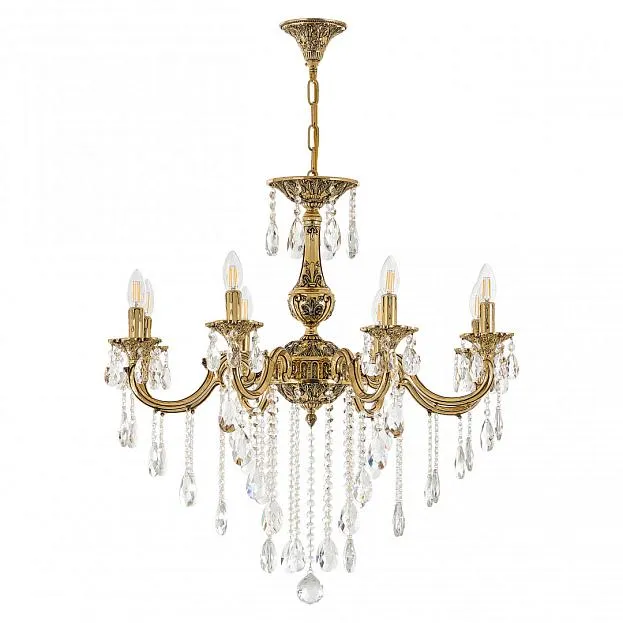 Люстра с хрустальными подвесками Bohemia Ivele Crystal AL78101/8/250 B GB
