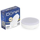 Светодиодная лампа 9Вт, 220В, GX53, 3000K, 765Лм, Ra>80, 110°, D75хH26мм, Dim Triac Donel DN03007W9GX53Dim DN03