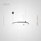 Кольцевые люстры и светильники NORDEN B Одно кольцо. 40 см Lampatron norden-b-1-s 6968-19159