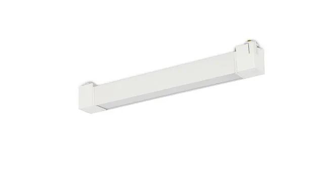 Светильник трековый, 20Вт, L345хH57мм, 1400Лм, 3000K, 120°, IP20, Ra>80, белый Donel DN01007R20W1W 1Track DN01