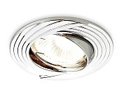 Встраиваемый точечный светильник MR16 с поворотным механизмом хром MR16 Ambrella light 722 CH