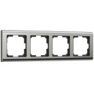 Рамка на 4 поста Werkel W0041602 (глянцевый никель) a051004 Metallic