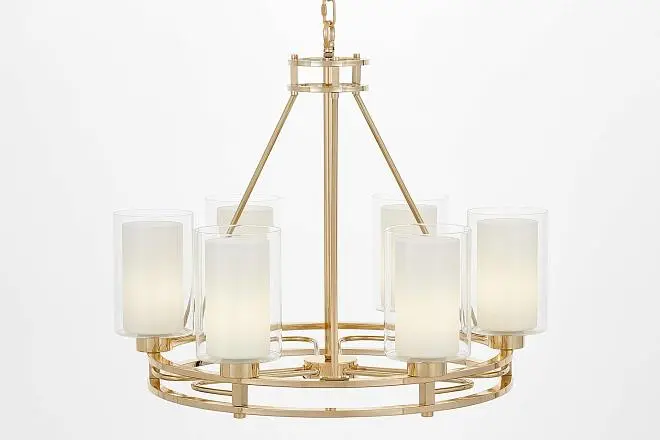 Подвесной светильник Lumina Deco LDP 8025-6 F.GD+WT Marietta Подвесной светильник Lumina Deco LDP 8025-6 F.GD+WT Marietta