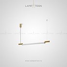 Реечный, рядный светильник RAMP Размер S. Цвет Латунь Lampatron 3879-9689