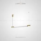 Реечный, рядный светильник RAMP Размер S. Цвет Латунь Lampatron 3879-9689