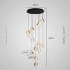 Подвесной светильник AUBREY 13 светильников Lampatron f-aubrey-13 8584-23903