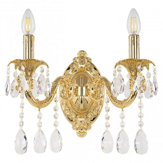 Бра с хрусталём Bohemia Ivele Crystal AL7901B10/2/175 A G Бра с хрусталём Bohemia Ivele Crystal AL7901B10/2/175 A G