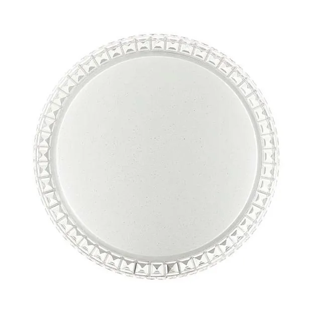 Потолочный светильник пластик/белый/прозрачный LED 48Вт 3000-6300K D400 IP43 пульт ДУ Sonex 2036/DL BRISA