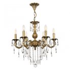 Люстра с хрустальными подвесками Bohemia Ivele Crystal AL79101/6/175 B FP