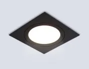Встраиваемый светильник Ambrella light TN6609 BK черный IP44 GX53 max 15W 110*110*23