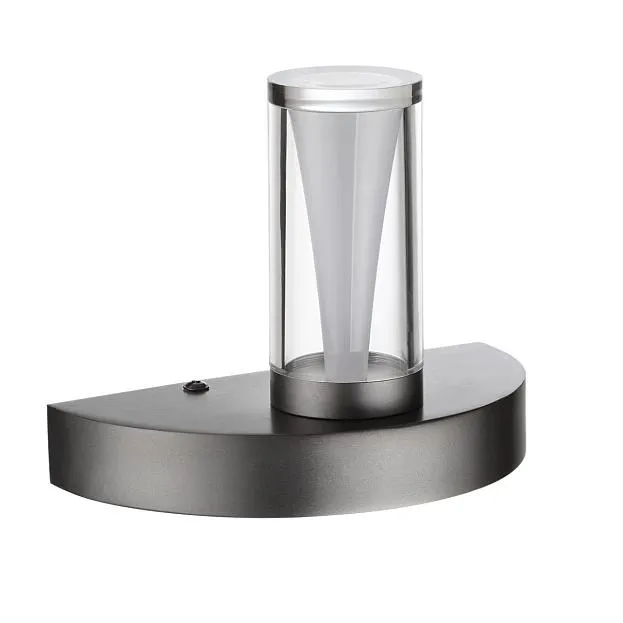 Настенный светильник черный gun powder/акрилл/металл IP20 LED 5W 402Лм 3000K 180° Odeon light 7143/5WL DEFANCE