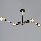 Потолочная люстра Reluce 10070-0.3-04 BK+WOOD