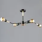 Потолочная люстра Reluce 10070-0.3-04 BK+WOOD