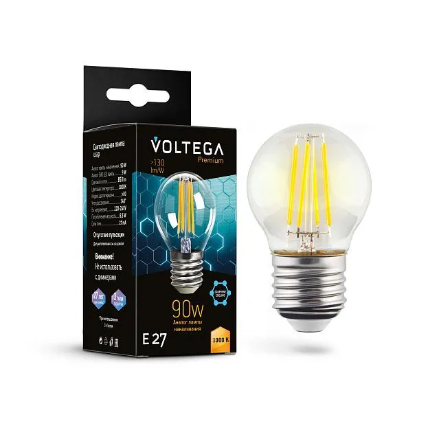 Лампа Voltega 7224 Globe E27 9W Graphene