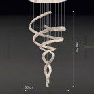 Люстра BERTOLDA SPIRAL Размер S. Цвет Серебро Lampatron f-bertolda-spiral-s-silver 8369-22894