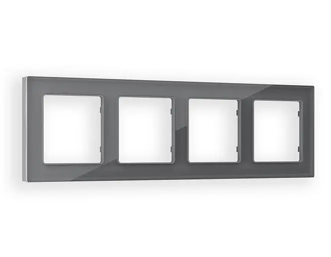 Рамка Platos (Антрацит серый Стекло органическое) 4-ая Ambrella Volt AF330654 ALFA Рамка Platos (Антрацит серый Стекло органическое) 4-ая Ambrella Volt AF330654 ALFA