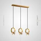 Готовая комбинация светильников ADONICA MORE 3 светильника на планке. Lampatron adonica-more-plank 3760-9355