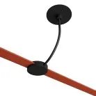 Подвод питания на тросе со встраиваемым ооснованием Черный ST-Luce ST411.408.01 BAND