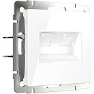 Розетка двойная Werkel W1181101 Ethernet RJ-45 (белая) a051115