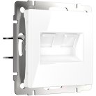 Розетка двойная Werkel W1181101 Ethernet RJ-45 (белая) a051115