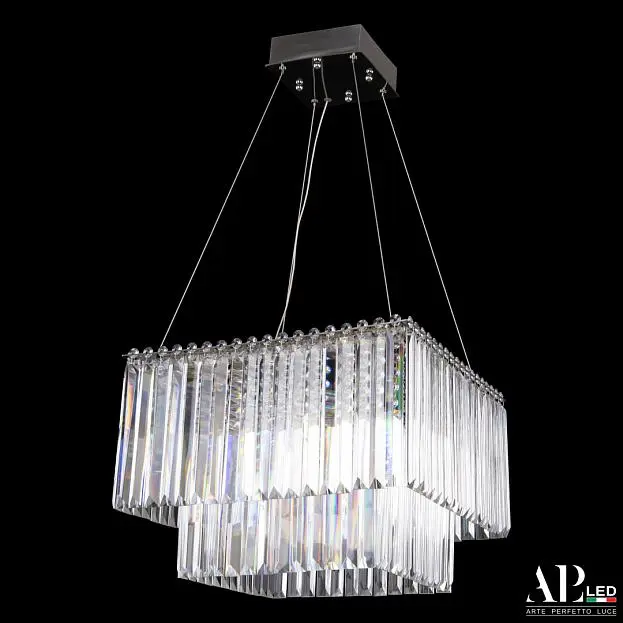 Люстра светодиодная хрустальная APL LED SH10.42.C.Ni.4000 Sicilia
