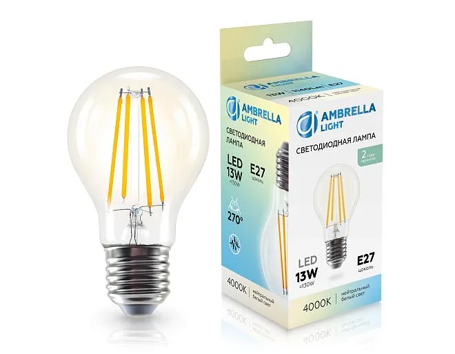 Светодиодная лампа Лон A60 13W 4000K Ambrella light 601314 Светодиодная лампа Лон A60 13W 4000K Ambrella light 601314