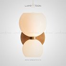 Бра ELITE B Золотой каркас, молочно-белый плафон. Lampatron 2882-6872