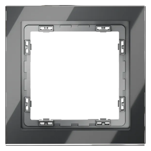 Рамка стеклянная Voltum VLS110107 S70 на 1 пост, (графит, стекло) Рамка стеклянная Voltum VLS110107 S70 на 1 пост, (графит, стекло)