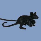Настольная Лампа Mouse Lying Черная 191633-22 ImperiumLoft