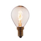 Лампа накаливания Loft It 4525-S E14 25W шар прозрачный Edison Bulb