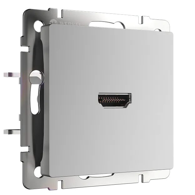 розетка HDMI Werkel W1186006 Встраиваемые механизмы серебряные a050877