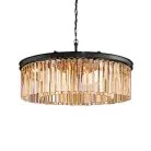 Подвесная люстра Delight Collection KR0387P-10B black/amber 1920s Odeon