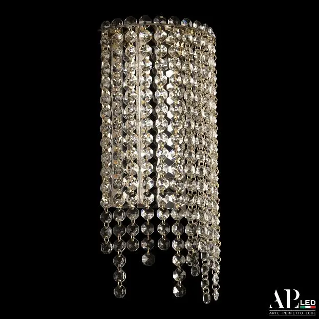 Бра светодиодные хрустальные APL LED SH500.B5.16-27.B.Gd.3000 Sicilia