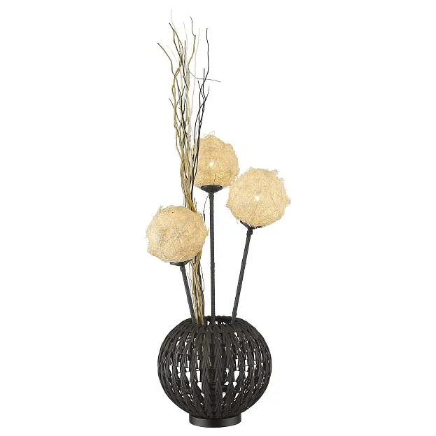 светильник настольный, E27, 3x40W Velante 579-714-03 Деревянный стиль