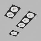 Встраиваемый светодиодный светильник Ledron LH07S-R SQ2 Black-White 4000K TRIAC