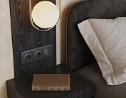 Комплект механизм 2-клавишного перекрестного выключателя 10A-250V OMEGA Графит Мягкое касание Volt MO903030 QUANT