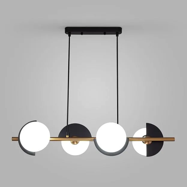 Подвесной светильник Eurosvet 70149/4 черный/латунь a064820 Moity