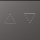 Клавиша 2-я со стрелками для жалюзи, матовый титан Donel DE29445 A07