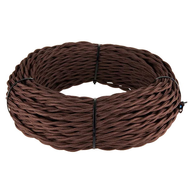Ретро кабель витой Werkel W6452314 2х2,5 (коричневый) 20 м a051394