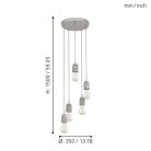 Подвес Eglo 95524 SILVARES