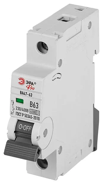 Автоматический выключатель ЭРА VA63-1P63B4.5